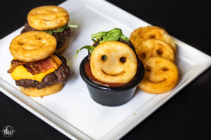 Bacon Cheeseburger Smiles Sliders