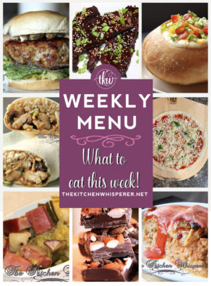 Weekly Menu – What to eat this week!