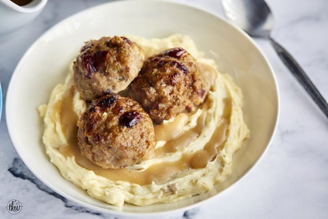 The Best Thanksgiving Gobbler Turkey Dinner Meatballs - all the amazing ...