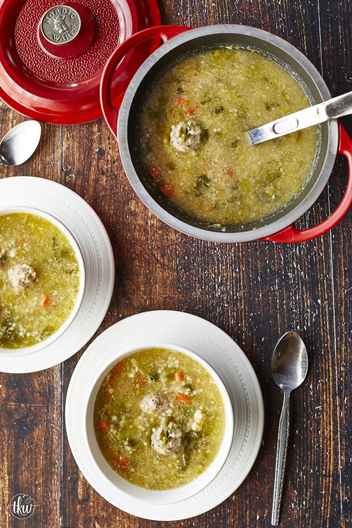 Delicious Italian Wedding Soup - Return to the Kitchen - Soup