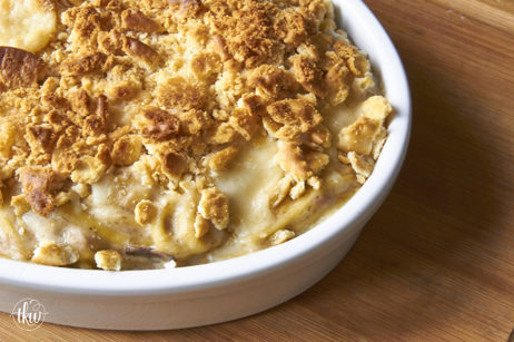 Classic Hot Tuna Noodle Casserole with Cracker Topping