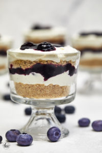 No-Bake Blueberry Cheesecake Parfaits