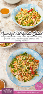 Crunchy Cold Thai Noodle Salad With The Best Peanut Sauce