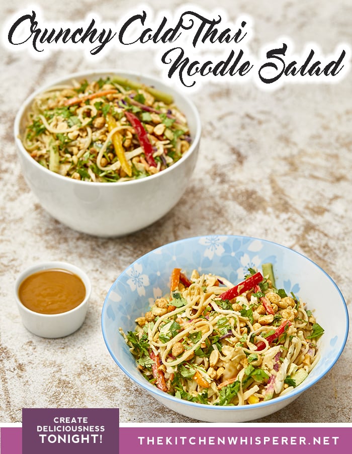 Crunchy Cold Thai Noodle Peanut Salad