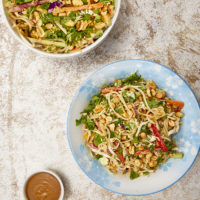 Crunchy Cold Thai Noodle Peanut Salad