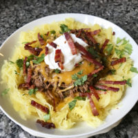 Beef Barbacoa Spaghetti Squash Bowl