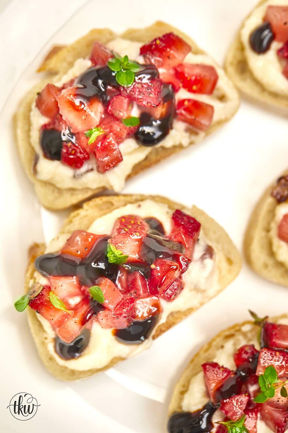 Strawberry Balsamic Crostini