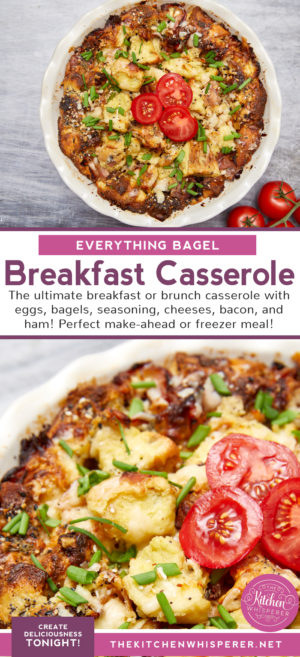 Everything Bagel Breakfast and Brunch Casserole
