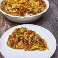 Mac 'n Cheesy Pulled Pork Tater Tot Casserole