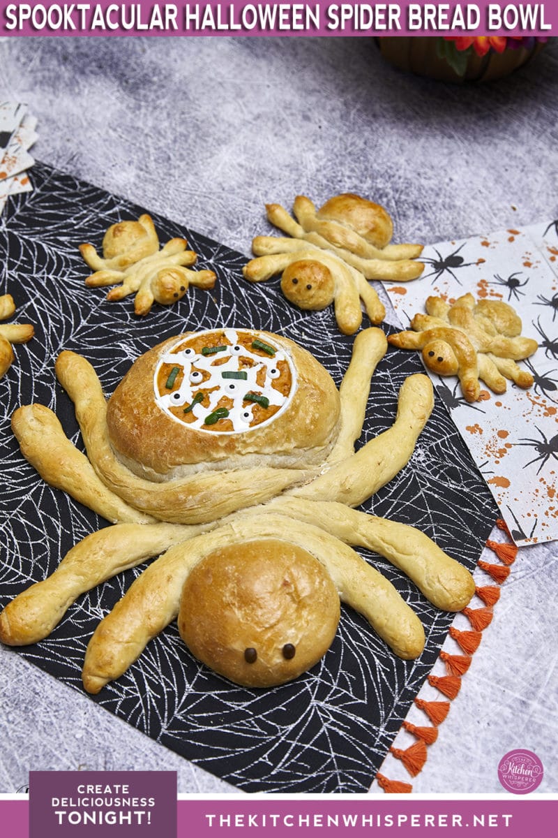 Spooktacular Halloween Spider Bread Bowl