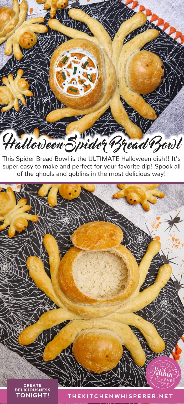 Spooktacular Halloween Spider Bread Bowl