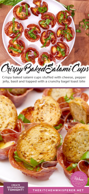 Crispy Baked Cheesy Salami Appetizer Bites – The Kitchen Whisperer