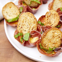 Baked Salami Cheese Bites