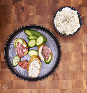 Whipped Parmesan Peppercorn Ricotta Spread