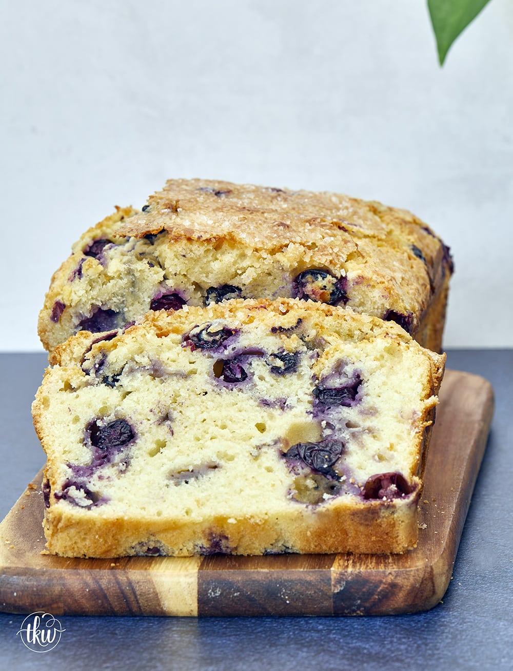 The Best Blueberry Muffin Bread with a Sugar Crumb