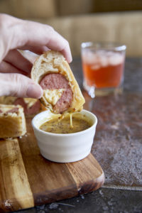 Cheesy Stuffed Kielbasa & Sauerkraut Bombs