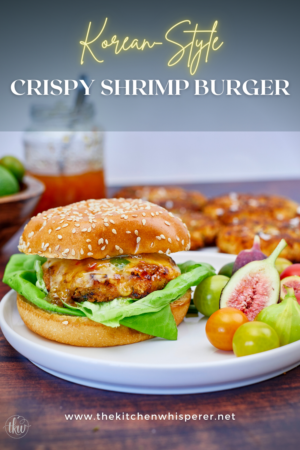 Korean-Style Crispy Shrimp Burgers