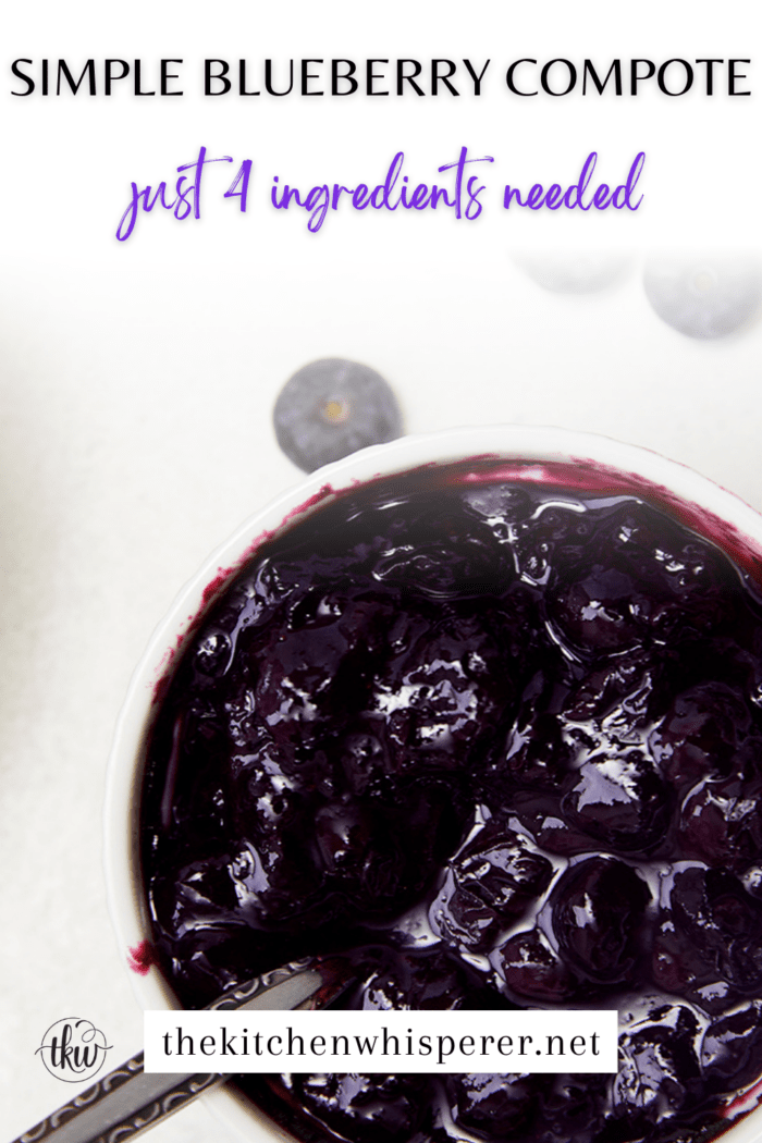 Easy Blueberry Compote With Fresh Blueberries