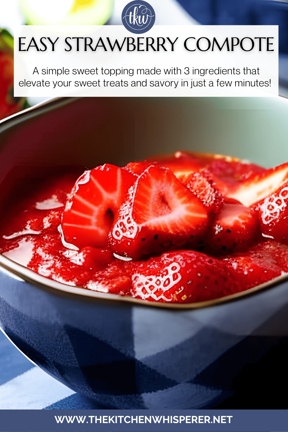 Easy Strawberry Compote - How To Make Strawberry Compote