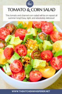 Rainbow Baby Tomatoes & Roasted Corn Summer Salad