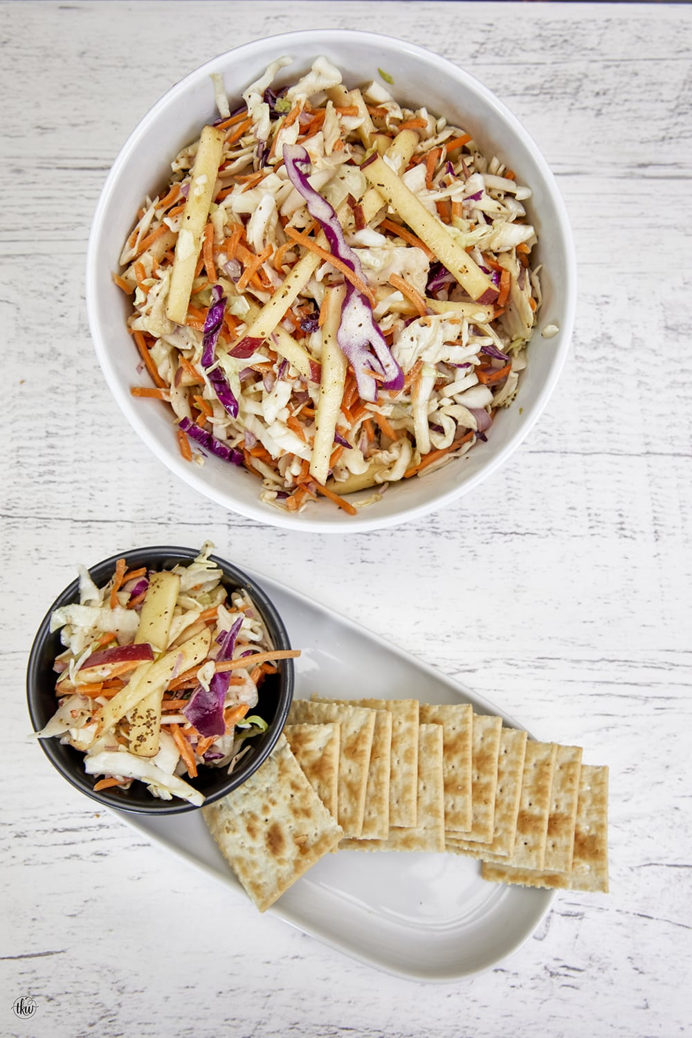 Fall Apple Coleslaw With A Honey Dijon Vinaigrette