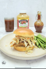 The Most Amazing Pulled Chicken Sandwich With Crisp Apple Coleslaw ...