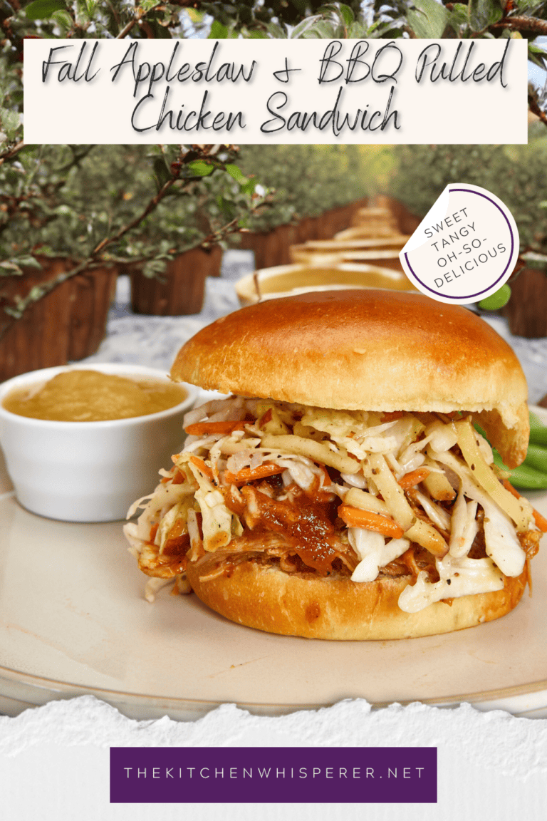 The Most Amazing Pulled Chicken Sandwich With Crisp Apple Coleslaw ...