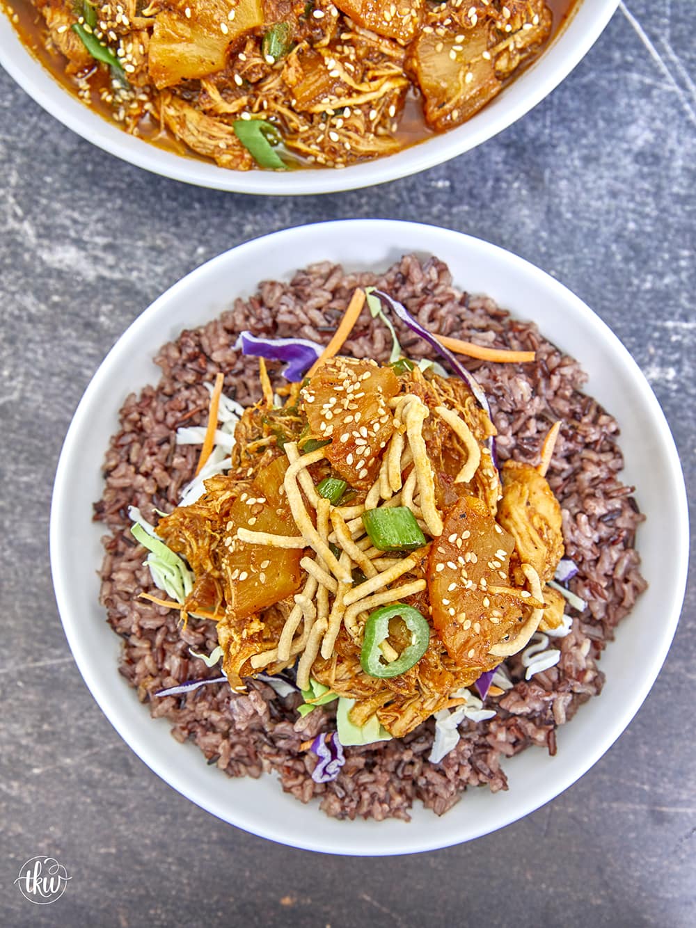 BBQ Hawaiian Shredded Chicken In The Instant Pot