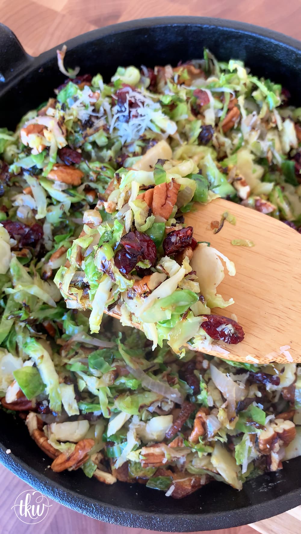 Ultimate Grilled Brussels Sprouts Salad With Bacon Pecans and Cranberries