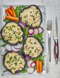 Boursin Stuffed Mushroom Caps On The Smoker