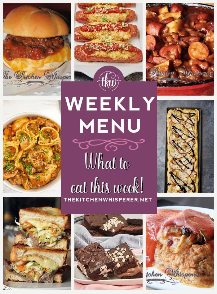 Weekly Menu – 7 Amazing Dinners Plus Dessert