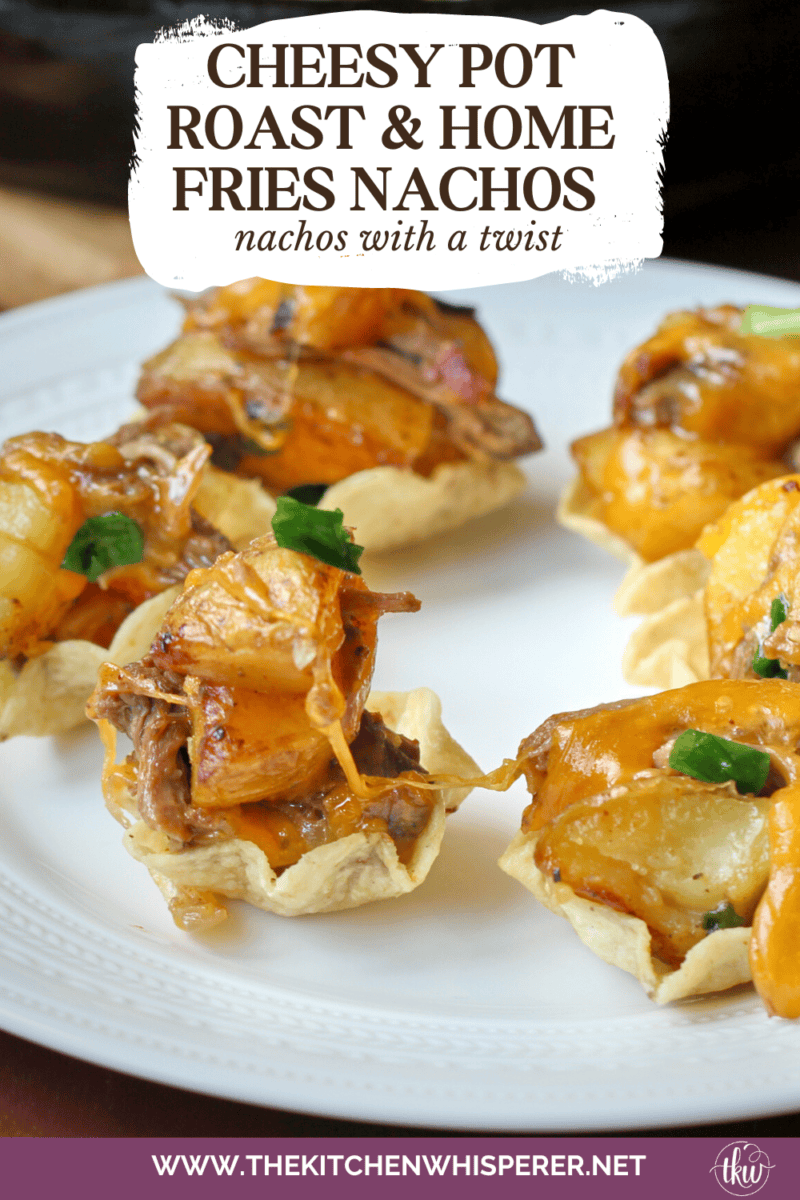 Transform your leftover pot roast into a mouthwatering dish. Crispy home fries, tortilla chips, and melted cheese come together in this unique twist on classic nachos. It's time to rethink how to enjoy your leftovers.