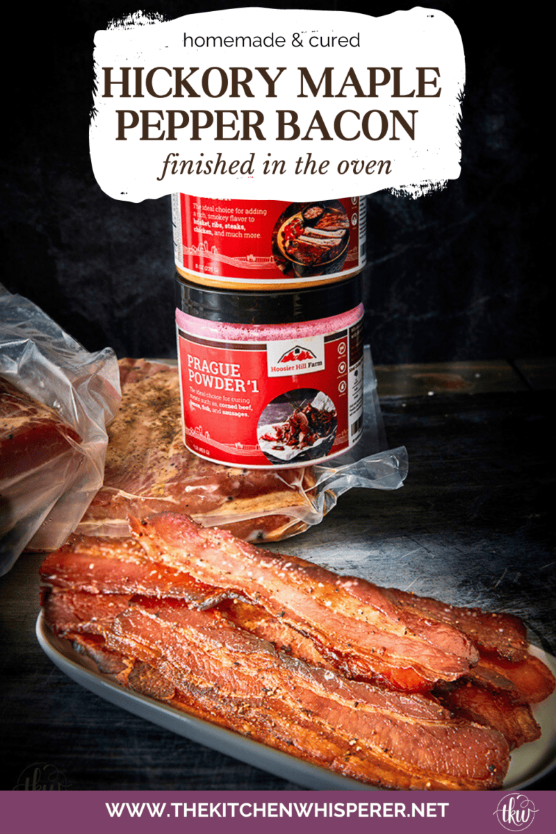 The only thing that's better than bacon is HOMEMADE bacon! You need only a few ingredients, time to cure it, and an oven!