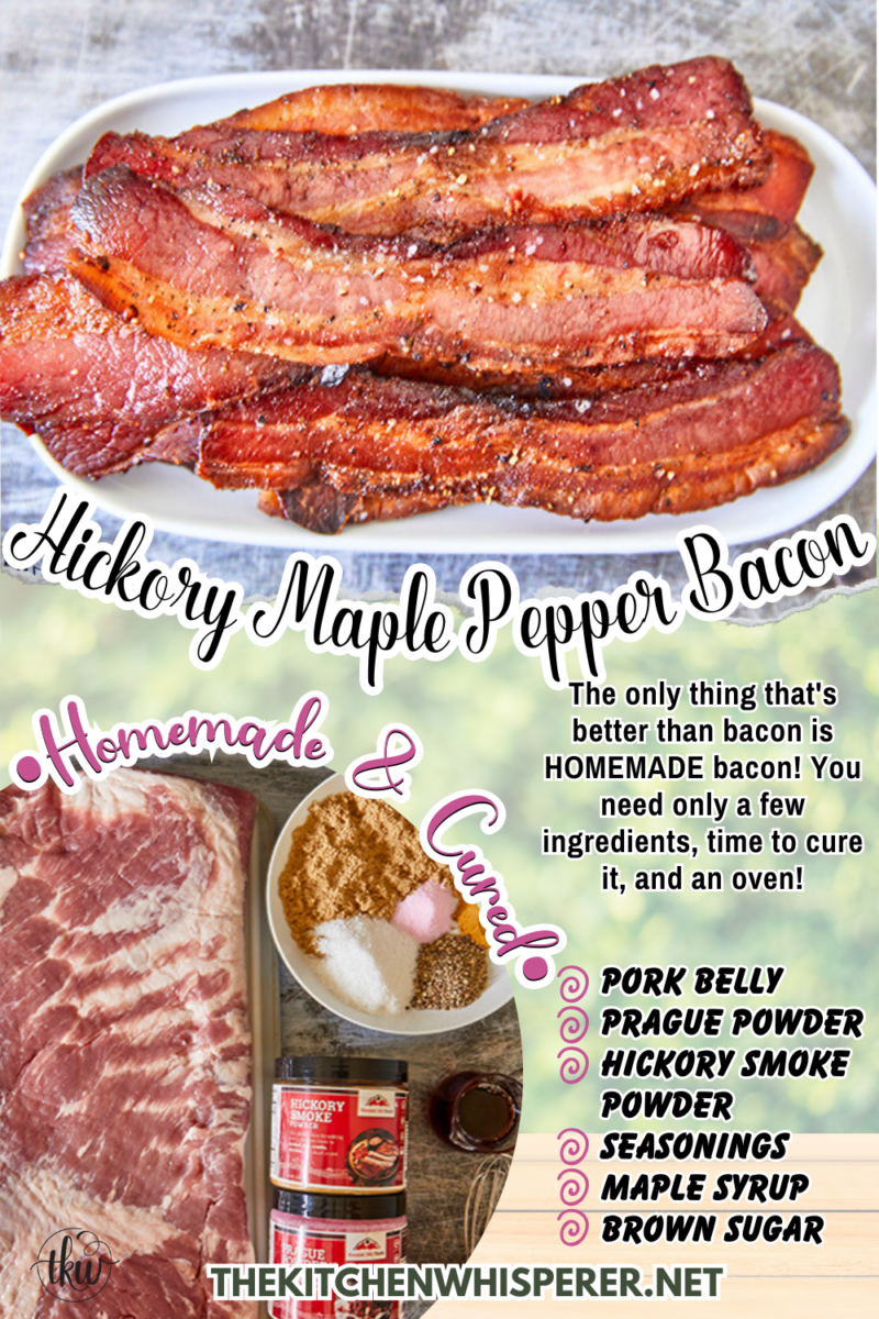 The only thing that's better than bacon is HOMEMADE bacon! You need only a few ingredients, time to cure it, and an oven!