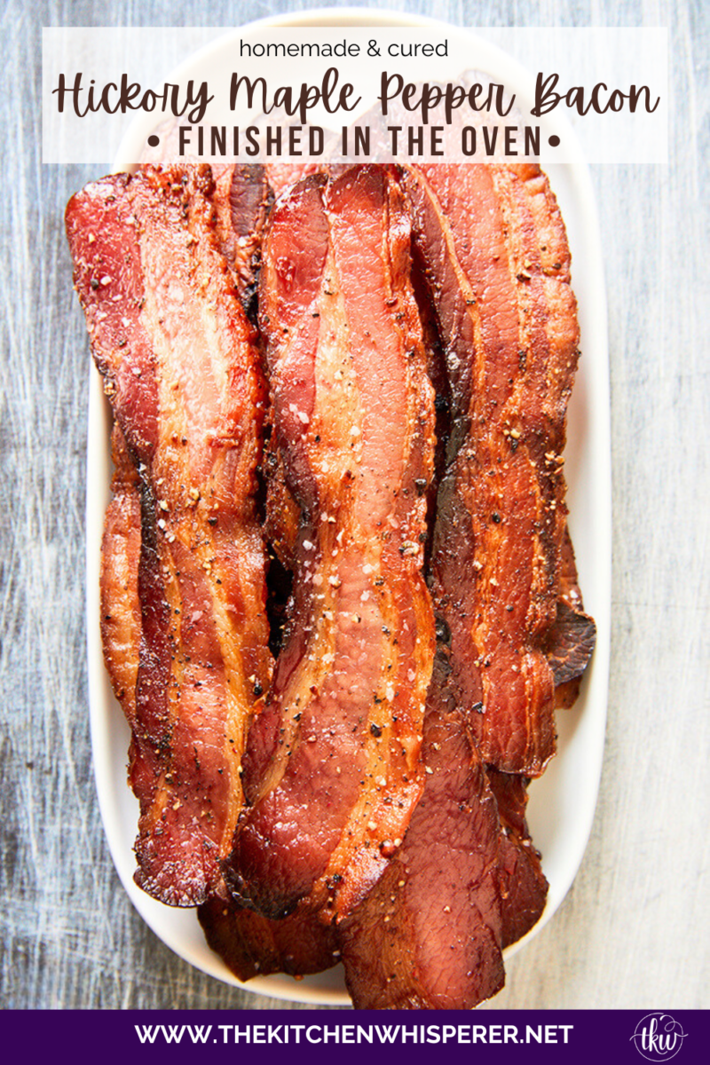 The only thing that's better than bacon is HOMEMADE bacon! You need only a few ingredients, time to cure it, and an oven!