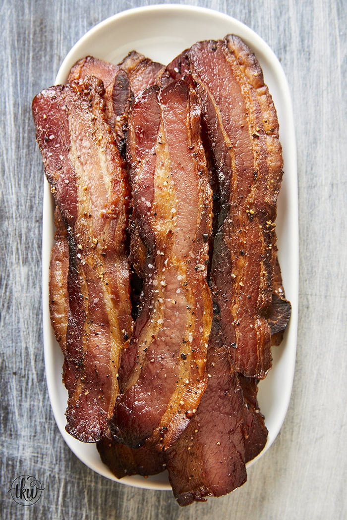 The only thing that's better than bacon is HOMEMADE bacon! You need only a few ingredients, time to cure it, and an oven!