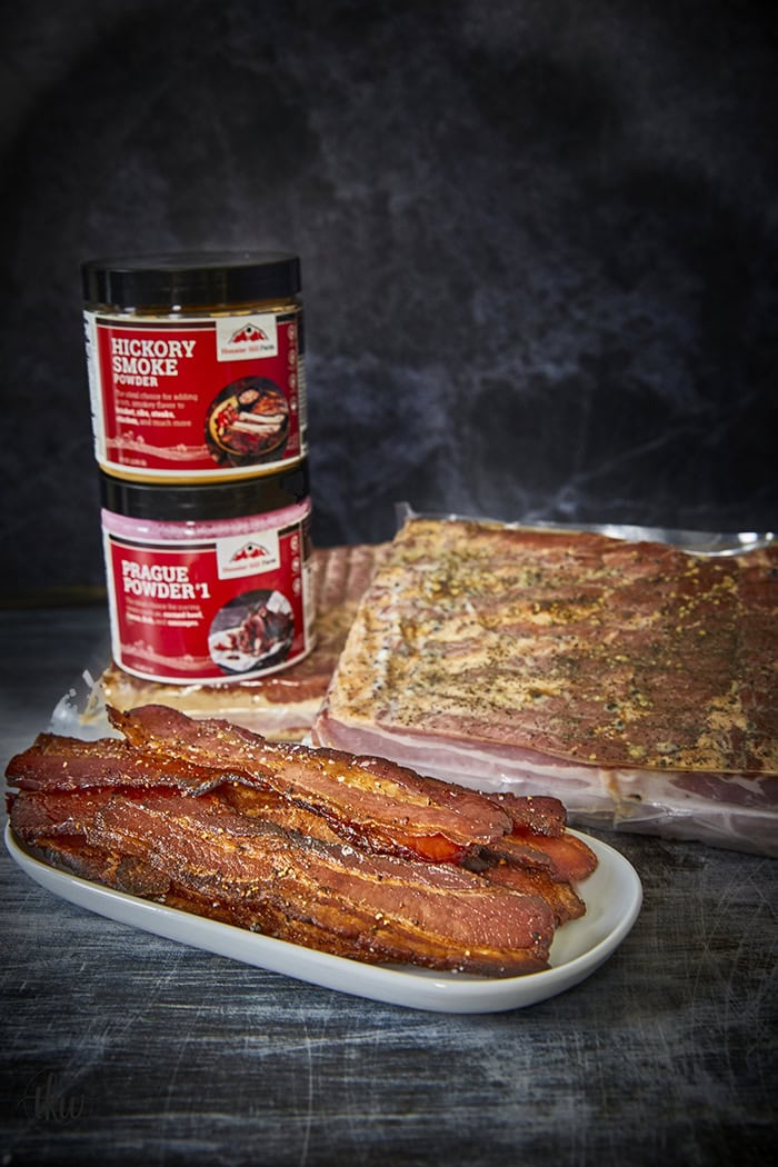 The only thing that's better than bacon is HOMEMADE bacon! You need only a few ingredients, time to cure it, and an oven!