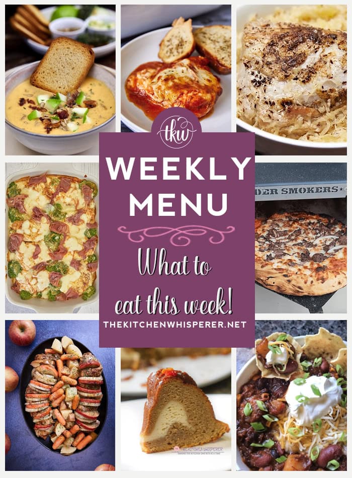 Weekly Menu – 7 Amazing Dinners Plus Dessert