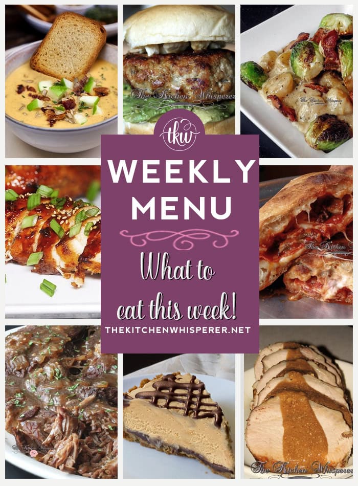 Weekly Menu – 7 Amazing Dinners Plus Dessert