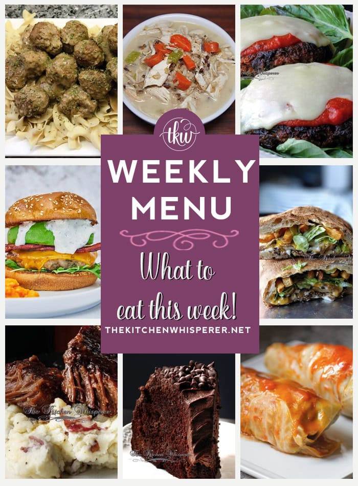 Weekly Menu – 7 Amazing Dinners Plus Dessert