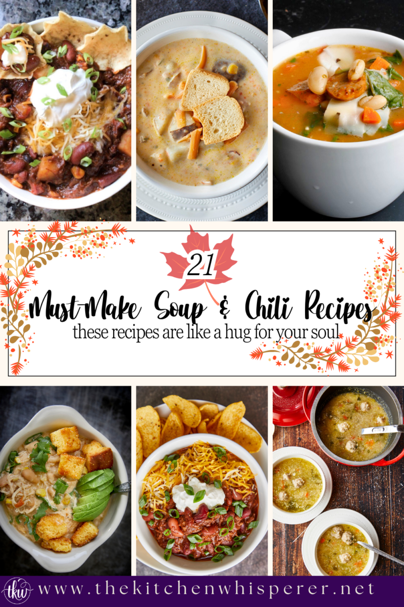 When the weather turns chilly, there's nothing like a warm bowl of soup or chili. These recipes are like a hug for your soul!