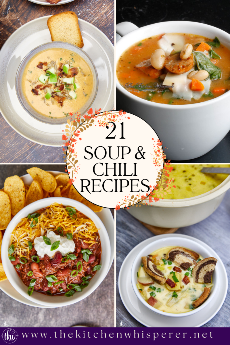 When the weather turns chilly, there's nothing like a warm bowl of soup or chili. These recipes are like a hug for your soul!