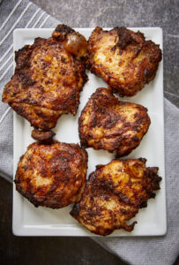 Easy & Delicious Air Fried Crispy BBQ Chicken Thighs