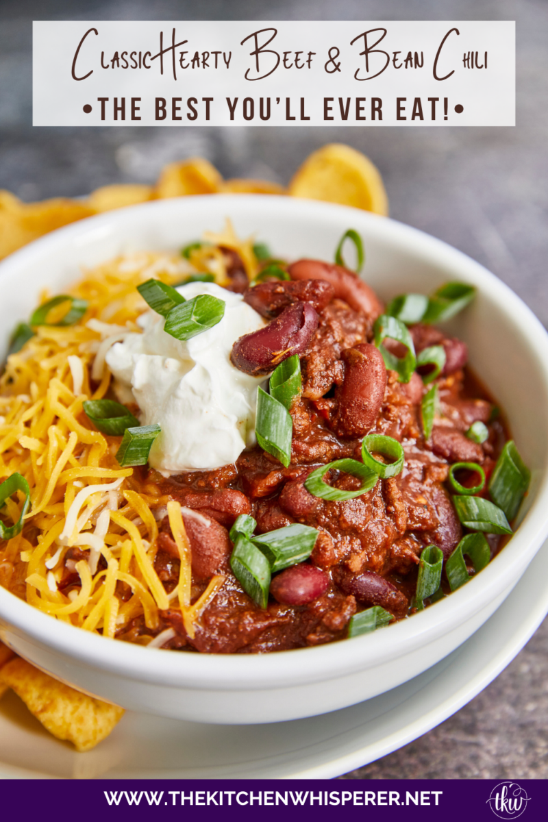 When the weather turns chilly, nothing warms the soul like a hearty chili. Award-winning beef and bean chili is a classic comfort food.