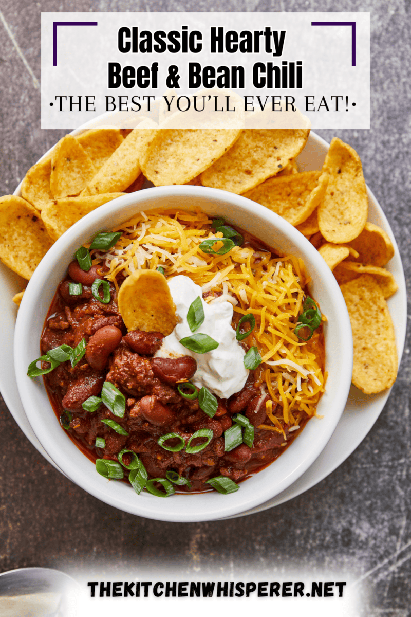 When the weather turns chilly, nothing warms the soul like a hearty chili. Award-winning beef and bean chili is a classic comfort food.