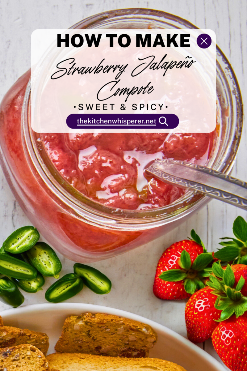 Sweet and spicy flavors come together deliciously with this strawberry jalapeno compote. It’s perfect for spreading on toast, atop cream cheese, or drizzling over your favorite desserts.