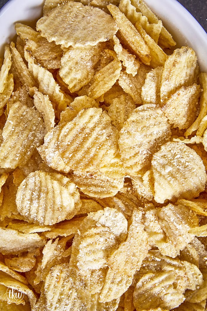 The Best Smoked Garlic Onion Parmesan Potato Chips