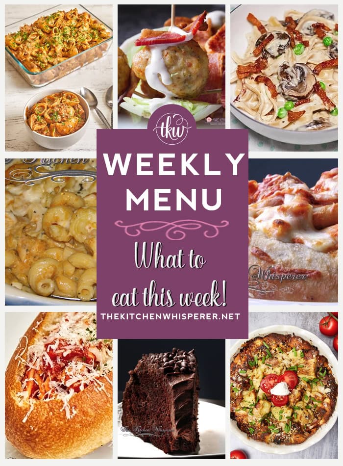 Weekly Menu – 7 Amazing Dinners Plus Dessert