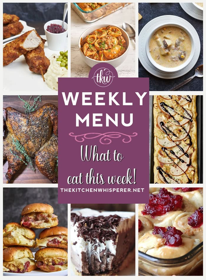 Weekly Menu – 7 Amazing Dinners Plus Dessert