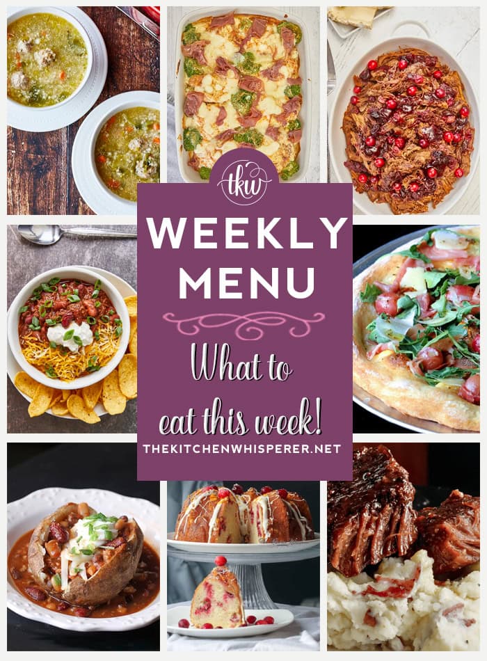 Weekly Menu – 7 Amazing Dinners Plus Dessert